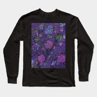 Purple Silk Long Sleeve T-Shirt